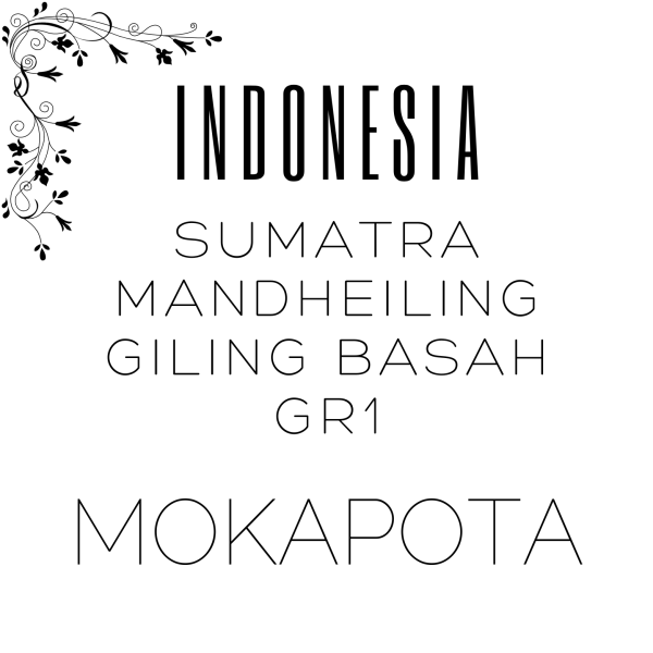 Alternative view of Indonesia Sumatra Mandheiling Giling Basah